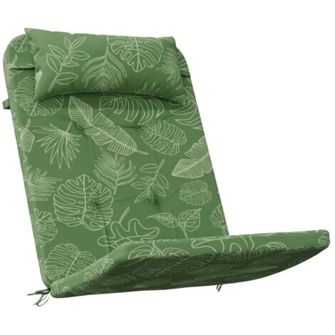 Cuscini Sedia Adirondack 2 pz Motivo a Foglie in Tessuto Oxford vidaXL