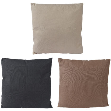 CUSCINO 40X40XH6CM BEIGE / MARRONE / GRIGIO.