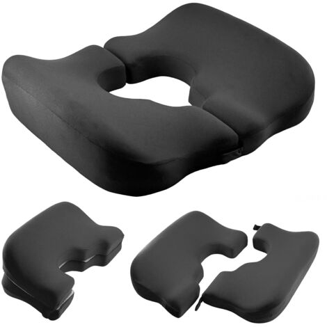 Cuscino a Ciambella per Dolore al Coccige, Memory Foam al 100%, Cuscino Antidecubito, Cuscino Antidecubito Spesso, Cuscino al Coccige Spesso con Apertura Sagomata