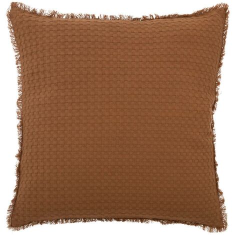 Cuscino a nido d ape widdy 45x45cm rosa terracotta - Atmosphera créateur d'intérieur