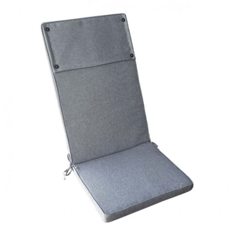 Cuscino alto grigio chiaro in poliestere sfoderabile 45x150 cm