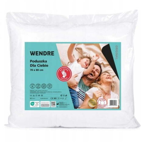 Cuscino anallergico bianco 70x80 cm grande