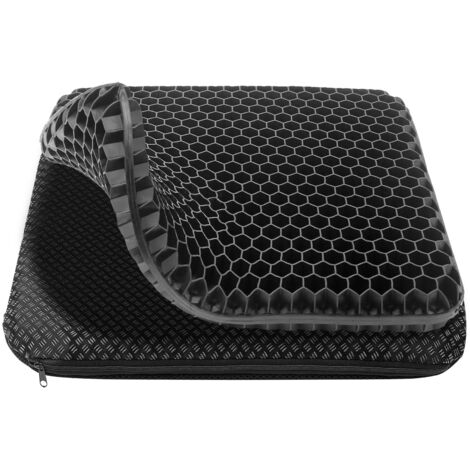 Cuscino antidecubito per sedia da ufficio, cuscino in gel - allevia la pressione e previene le piaghe da decubito, ideale per auto, ufficio e sedia a rotelle (42 x 38 x 4 cm)