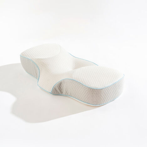 Cuscino Antirussamento Memory Foam Ergonomico 67x36x13 cm – Supporto Cervicale Ortopedico per Dormire su Schiena e Fianco – Federa Traspirante Rimovibile, Ideale per Chi Soffre di Russamento e Dolori 