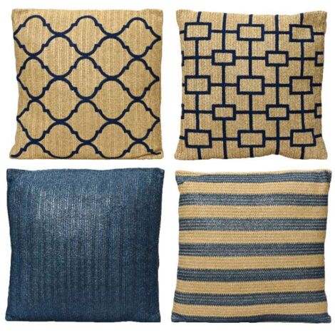 Cuscino arredo 42x42 brown blu