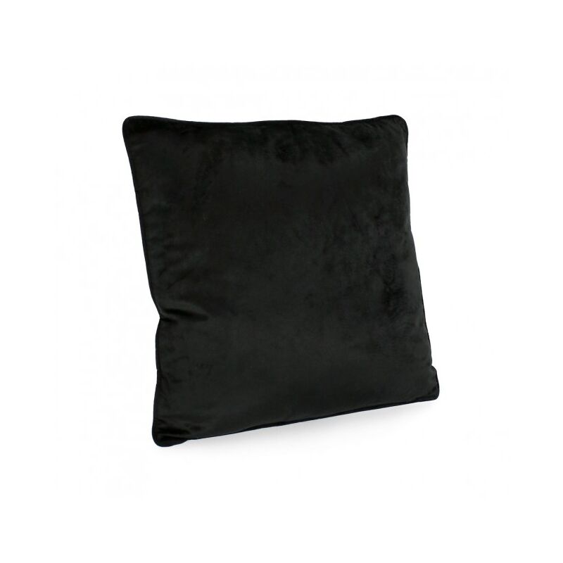 Cuscino da divano in velluto (4 Pezzi) - ARTEMIS - Dimensione: 50x50 - Colore: Nero