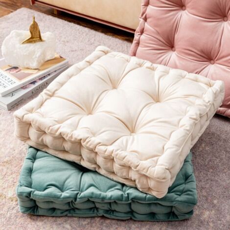 Cuscino (bianco sporco) - Dimensioni 42x42 cm - Spessore ideale - Comodo ed elegante - Piacevole al tatto