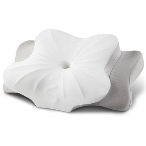 Cuscino cervicale ergonomico per chi dorme sul fianco, sulla schiena e sulla pancia, cuscino in memory foam per collo e spalle, con federa