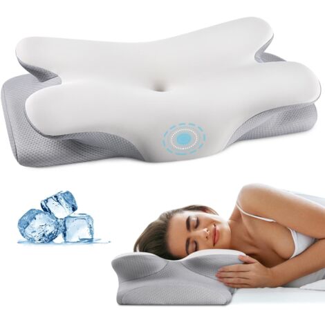 Cuscino cervicale per alleviare il dolore, cuscini in memory foam, cuscini di supporto per il collo per dormire