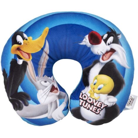 Cuscino collo auto da viaggio morbido Looney Tunes bambino bambina