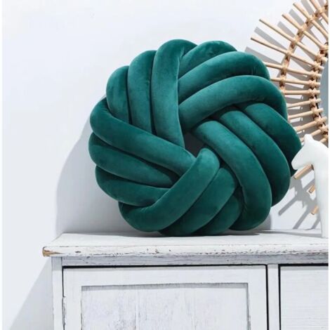 Cuscino con Nodo, Cuscino con Nodo per Divano Letto, Replica At, Cuscino Decorativo con Nodo, Cuscino con Sfera con Nodo 35x35CM, Replica Cameretta per Bambini, Giocattolo Fatto a Mano, Regalo di Moda