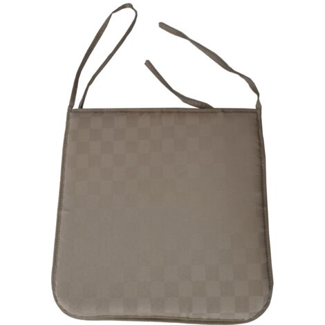Cuscino coprisedia imbottito DAMINA per sedie con lacci Totora Set 2 pz