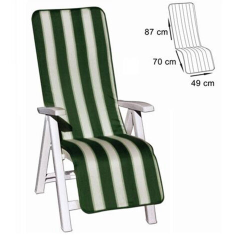 Cuscino Coprisedia Sedia Sdraio Giardino Schange Verde 157x49cm