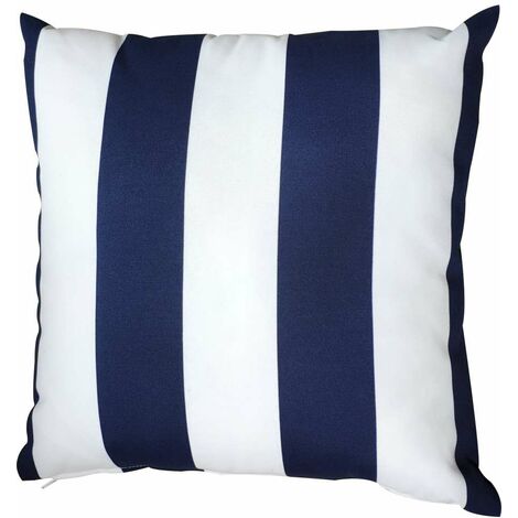 Cuscino da Esterno a Righe - Blue Navy - 43 x 43 cm