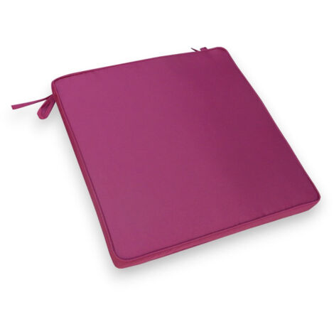 Cuscino da esterno per sedie 40x40 cm sfoderabile e idrorepellente -  Bordeaux
