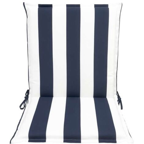 Cuscino da esterno spalla bassa righe blu navy