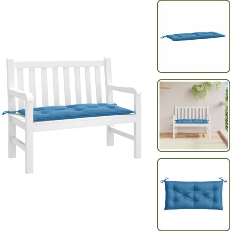 Cuscino da esterno - vidaXL Cuscino Panca Giardino Beige Mélange 100x50x7 cm Tessuto - Cuscino morbido