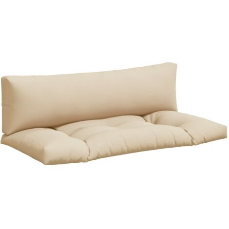 Cuscino da giardino -  Cuscini per Pallet 2 pz Beige in Tessuto