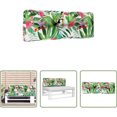 Cuscino da giardino -  Cuscino per Pallet Multicolore 120x40x12 cm Tessuto