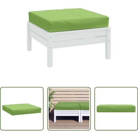 Cuscino da giardino -  Cuscino per Pallet Verde Mélange 60x60x9,5 cm in Tessuto
