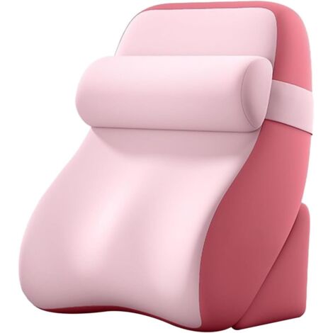 Cuscino da Lettura in Memory Foam Regolabile – Cuscino Ergonomico di Supporto per Schiena e Lombari con Cuscino Rimovibile, per Letto, Divano o Pavimento (TV, Lettura, Gaming) Rosa