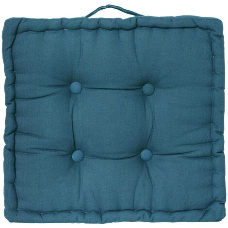 Cuscino da terra Anjali blu anatra 40x40cm - Atmosphera créateur d'intérieur