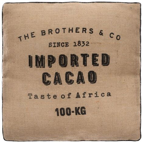 Cuscino da terra cacao marrone 40x40cm - Atmosphera créateur d'intérieur