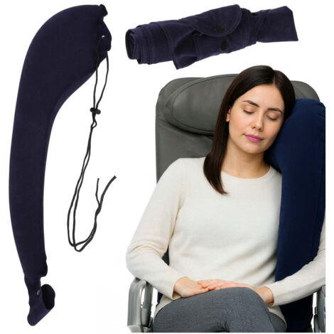 Cuscino da viaggio gonfiabile con attacco a clip