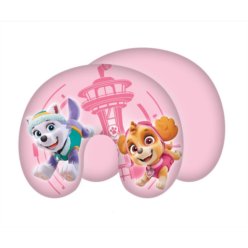 Cuscino da viaggio rosa torre croissant dei Paw