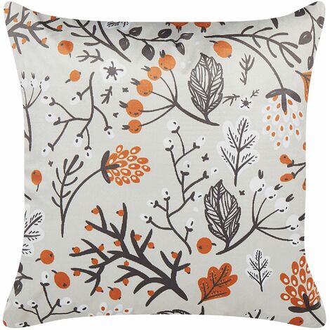 Cuscino decorativo motivo autunnale 45 x 45 cm multicolore Montbretia