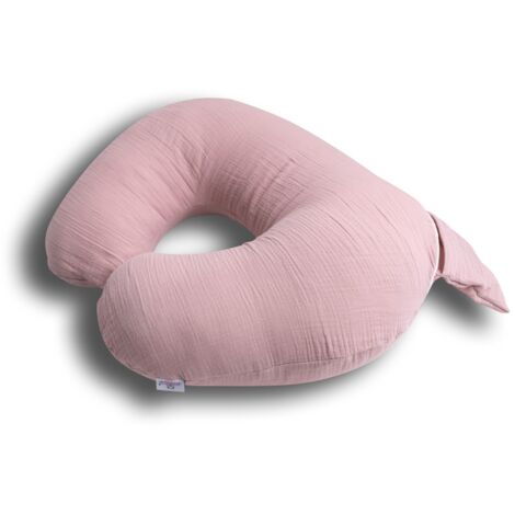 Cuscino di posizionamento, lunghezza 150, mussola miniRELAX, 12, rosa sporco
