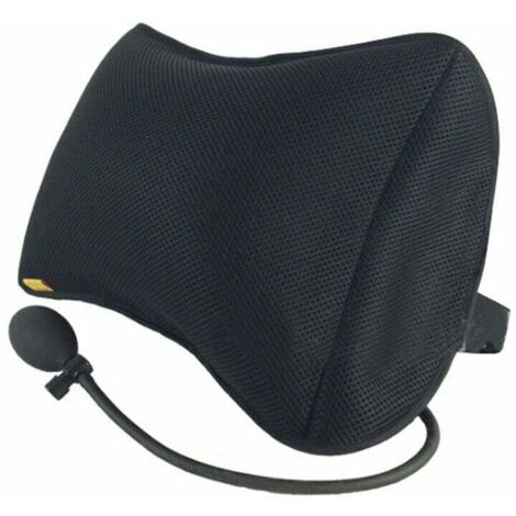 Cuscino di supporto lombare gonfiabile Cuscino portatile per la schiena per computer/sedia da ufficio, seggiolino auto, poltrona reclinabile