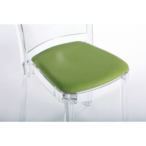 Cuscino ecopelle NABUK per sedia Lucienne Colore cuscino Verde Muschio
