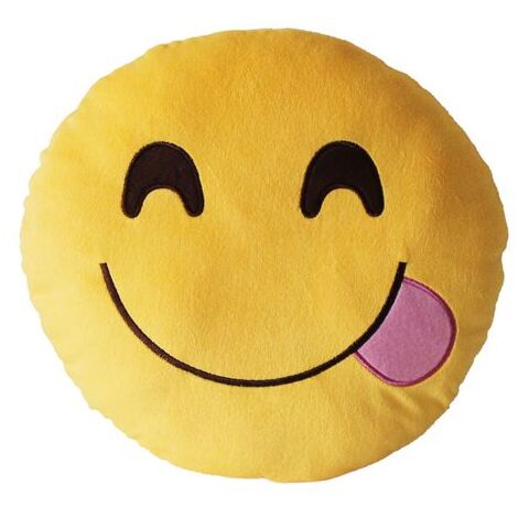 CUSCINO FACE SMILE WHATSAPP SOGGETTI ASSORTITI D.34 CM SET 5 PEZZI - BIACCHI GIANFRANCO