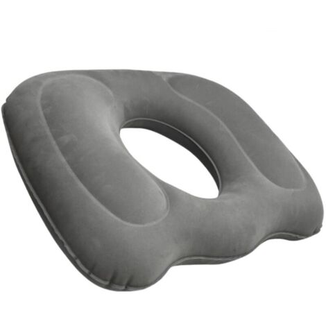 Cuscino gonfiabile a forma di ciambella per sedie, allevia emorroidi, sciatica, mal di schiena e dolore al coccige.
