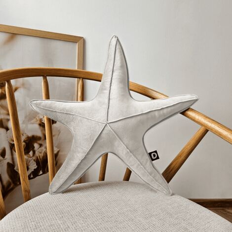 Cuscino grande a forma di stella marina VELVET VE2250 crema