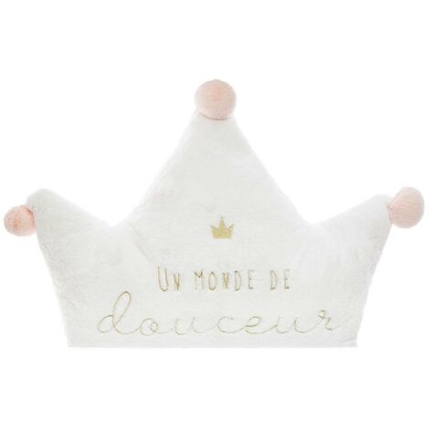 Cuscino grande bianco da principessa douceur 76x60cm - Atmosphera créateur d'intérieur