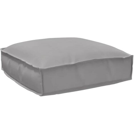 Cuscino Grigio 50 x 50 x 12 cm Tessuto Oxford vidaXL