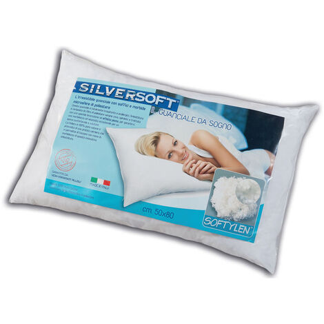 Cuscino Guanciale Da Letto Silversoft, misura50x80coloreSilversorf