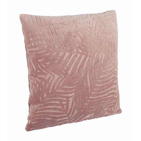 Cuscino imbottito per divano Anitha 45x45cm con effetto velluto -Beige