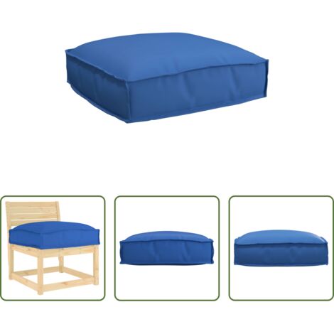 Cuscino impermeabile -  Cuscino Blu Reale 50 x 50 x 12 cm Tessuto Oxford