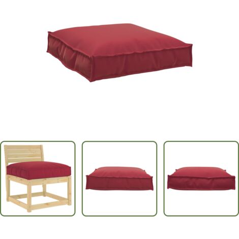Cuscino impermeabile -  Cuscino Rosso Vino 70 x 70 x 12 cm Tessuto Oxford