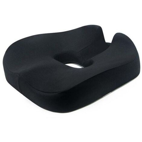 Cuscino in memory foam, ergonomico, antiscivolo e traspirante, supporto per sedia da ufficio, cuscino per auto, 47 x 46 x 13/6 cm