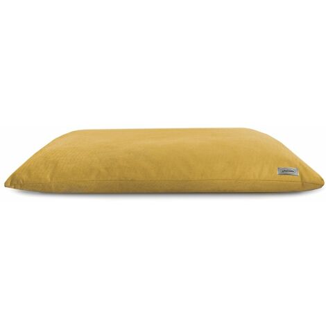 Cuscino in microfibra effetto velluto con morbida imbottitura sfoderabile Vincent per cani e gatti: 90 x 60 x 14 h - Grigio
