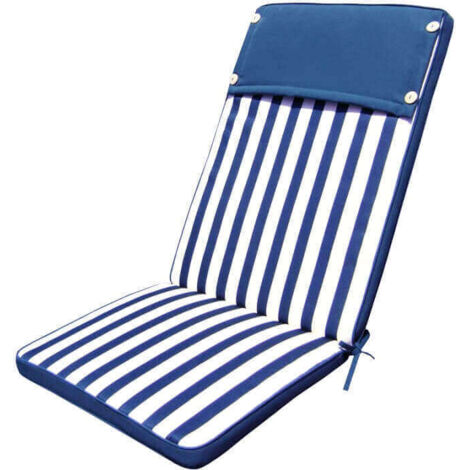 Cuscino in poliestere sfoderabile e impermeabile con schienale alto 113x49 cm -  Tan