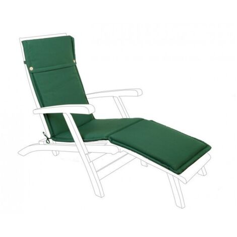 Cuscino lettino in tessuto sfoderabile verde scuro Poly