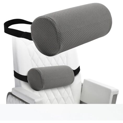 Cuscino lombare ergonomico con fodera, cuscino lombare per auto con cinghia, supporto per la schiena per divano auto, cuscino per alleviare il mal di schiena, cubo di supporto, cuscino
