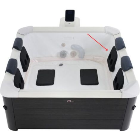 Cuscino lombare per vasca idromassaggio serie Mspa - set da 4 pz