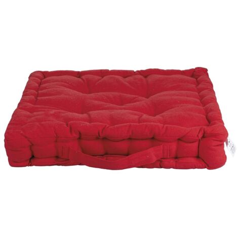 CUSCINO MATERASSO 40X40X8CM ROSSO