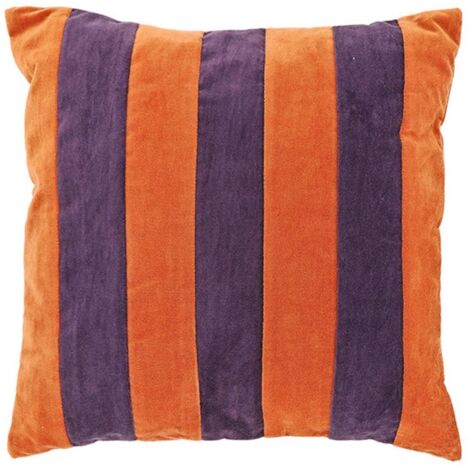 Cuscino Mika Strisce 45x45cm Arancione/Viola